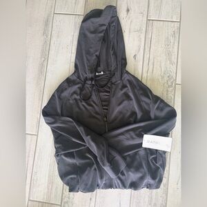 Athleta Dark Gray Hooded Jacket